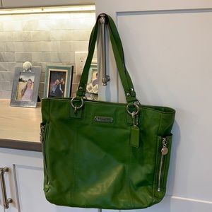 Coach Green Leather Satchel